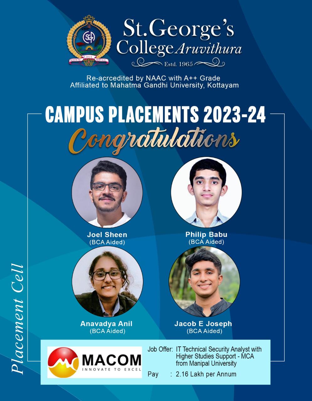 Placements 2023-24: MACOM
